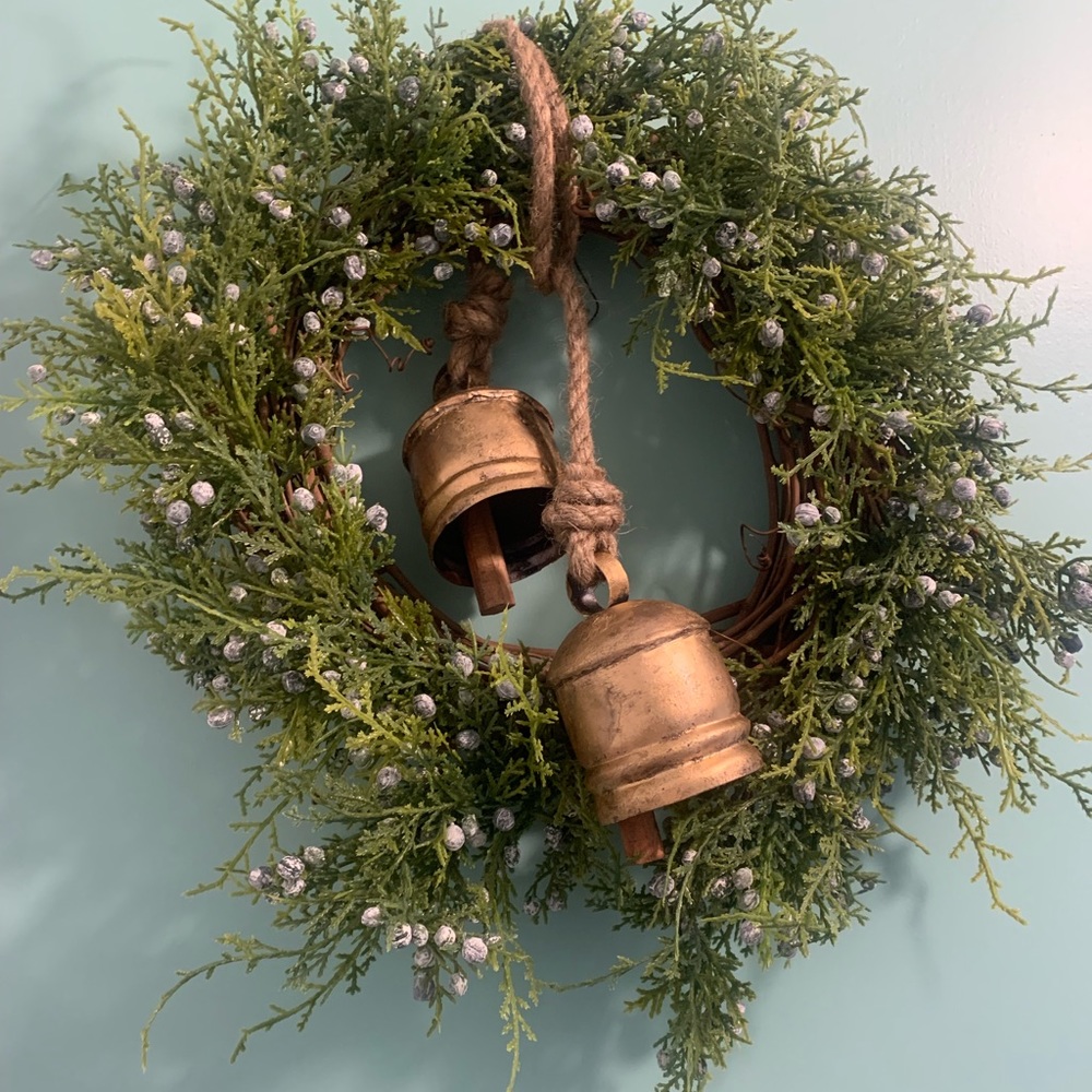 Holiday Juniper Wreath - Faux